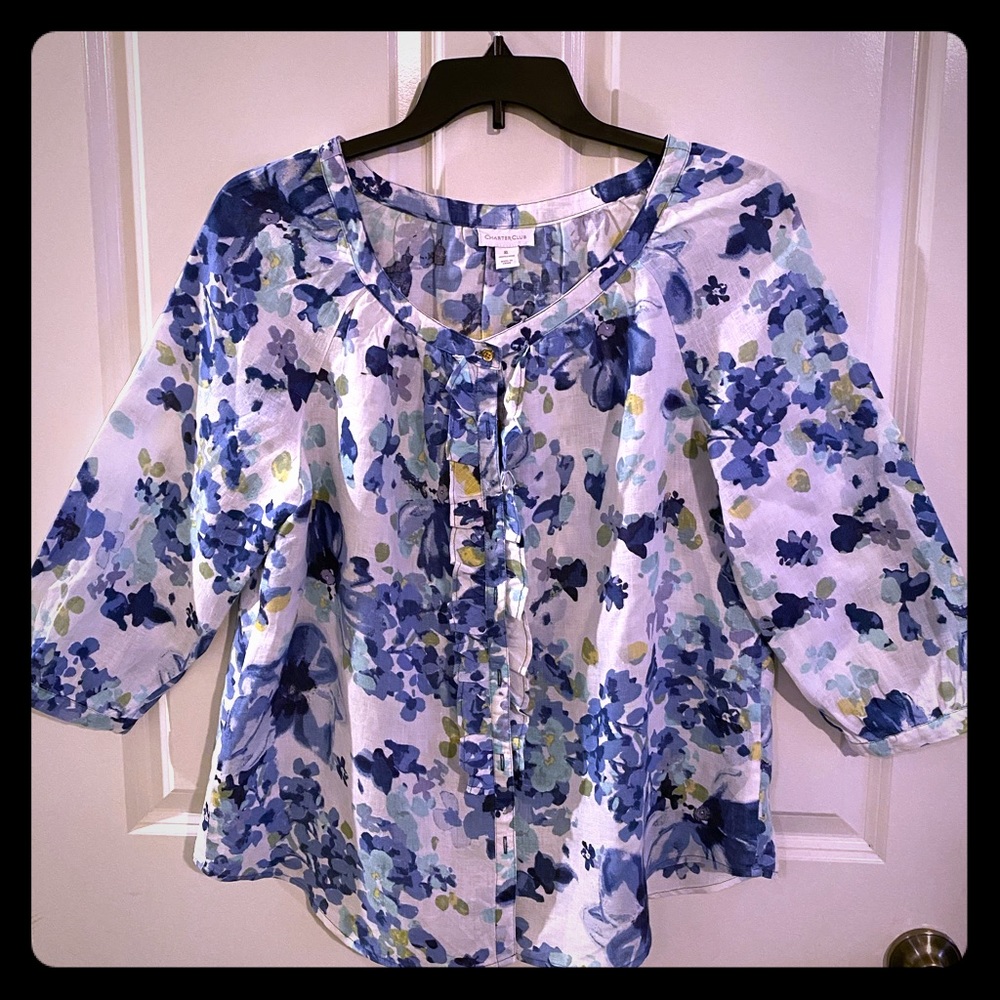 Beautiful Charter Club button down shirt